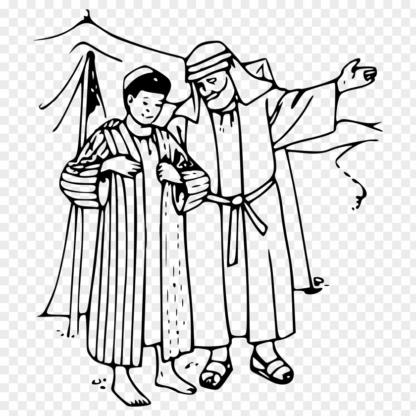 Coat Of Many Colors Joseph And The Amazing Technicolor Dreamcoat Coloring Book Bible Story PNG