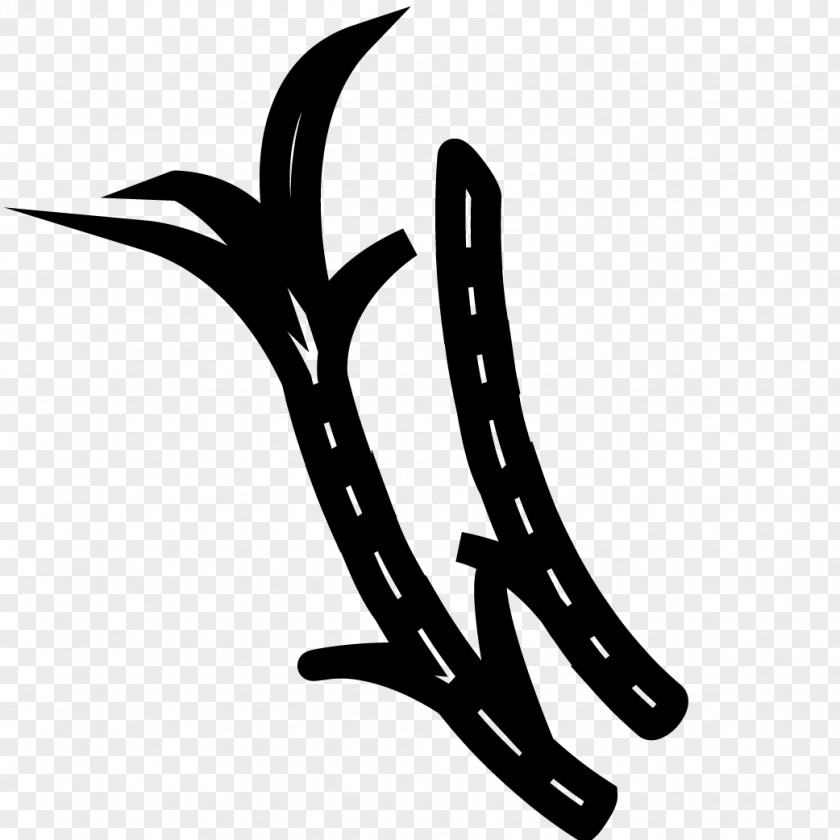 Line White Neck Branching Clip Art PNG