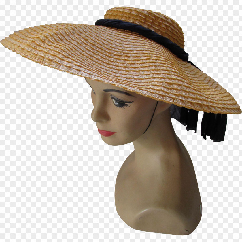 Straw Hat Sun Hutkrempe Headgear PNG