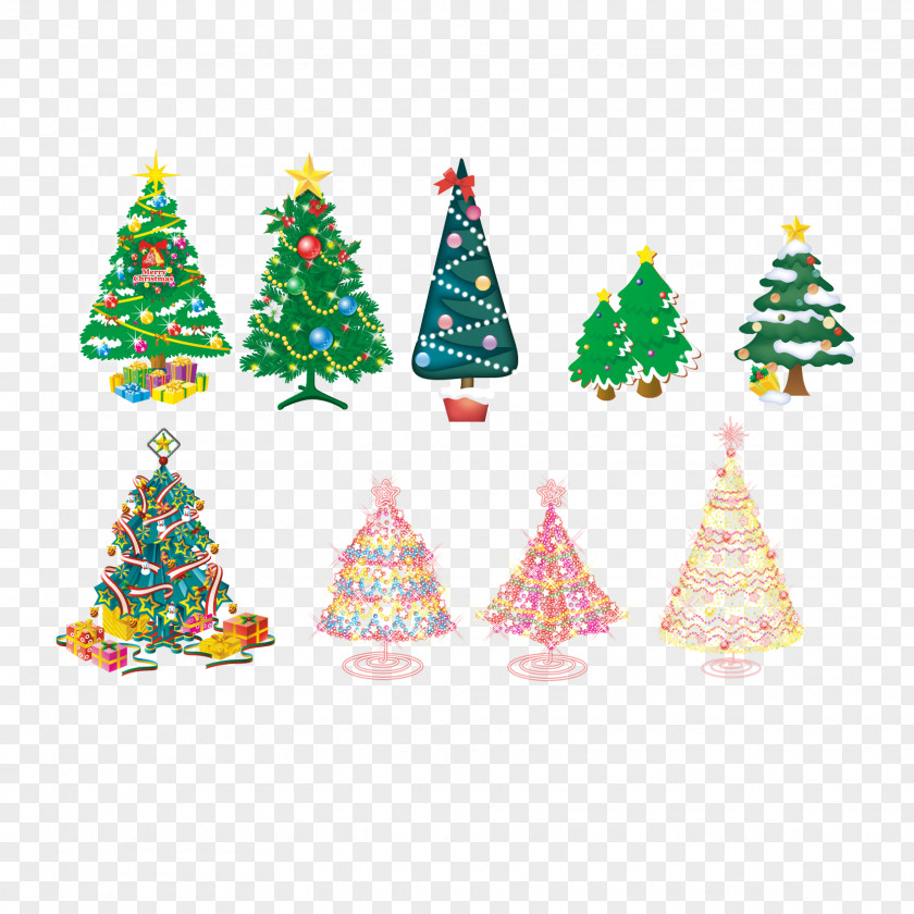 Vector Christmas Tree Collection PNG