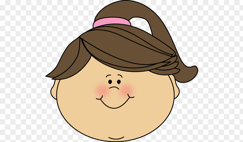 Women Smiley Girl Face PNG , Ponytail s clipart PNG