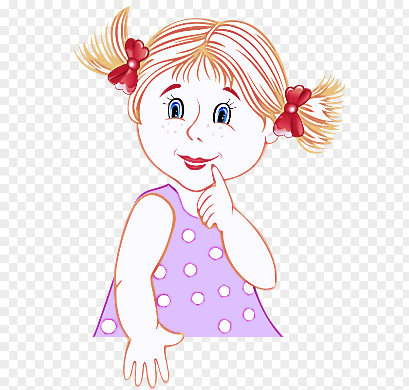 Cartoon Pink Cheek PNG