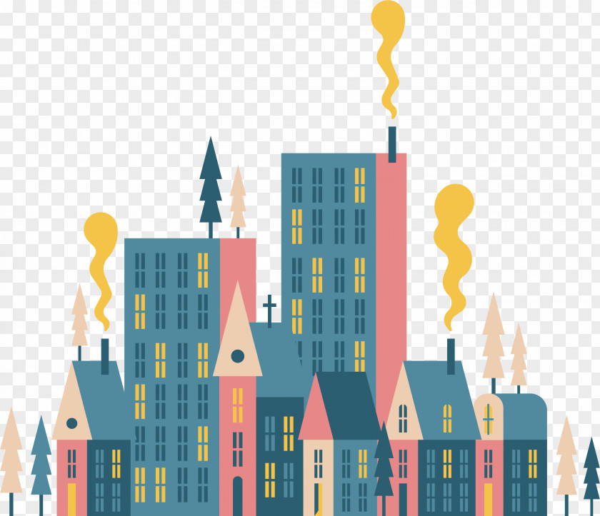 Cidade City Image Animation Cartoon PNG