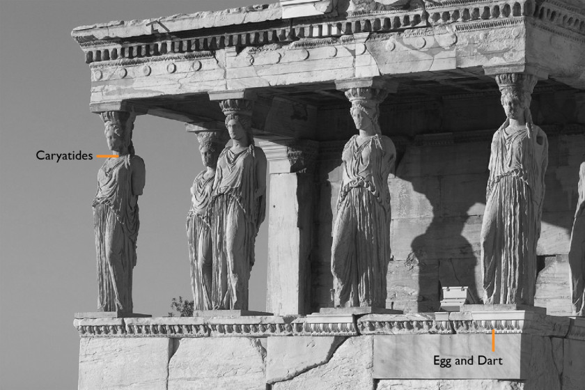 Column Erechtheion Acropolis Of Athens Temple Poseidon Caryatid PNG