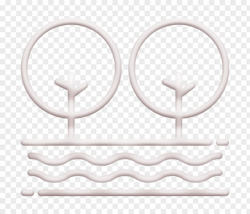 River Icon Tree Nature PNG