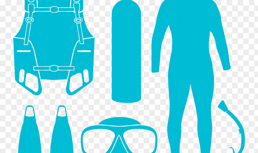 Silhouette Diving Equipment Scuba Underwater Set Free-diving PNG