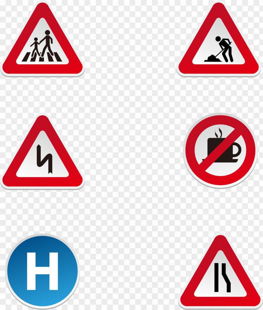 Vector Hand Painted Road Sign Traffic Royalty-free Clip Art PNG