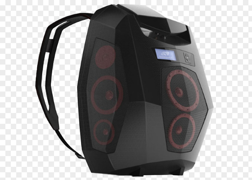 Backpack Computer Speakers Loudspeaker Boombox Bag PNG