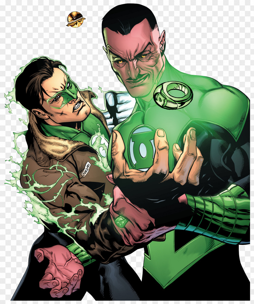 Billboard Render Green Lantern Corps Hal Jordan Sinestro John Stewart PNG