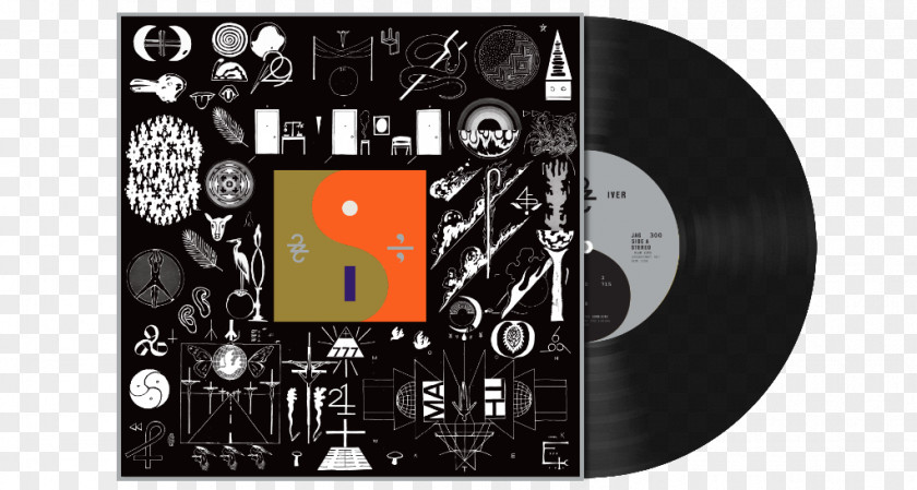 Bon Iver, Iver 22, A Million Phonograph Record 0 PNG