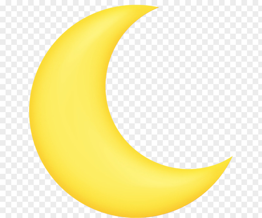 Crescent Symbol Yellow PNG