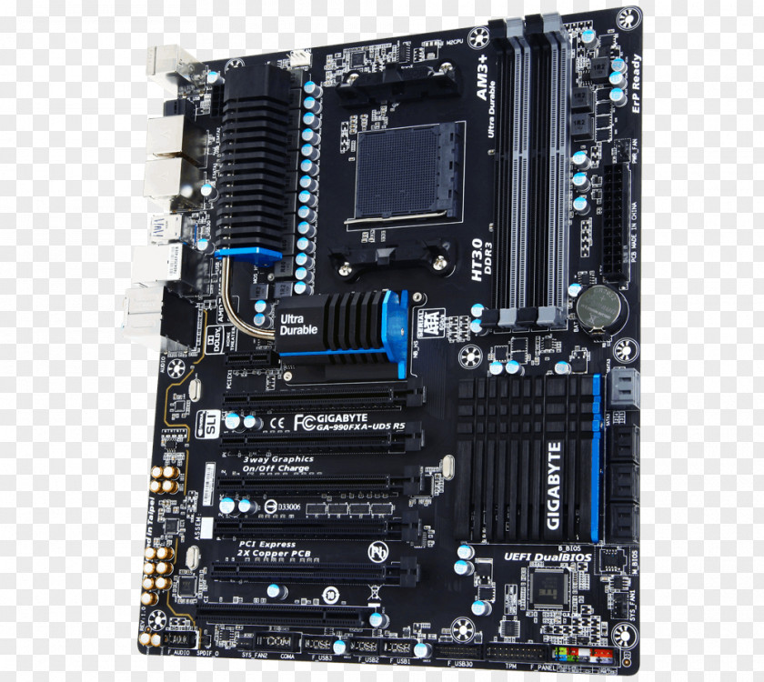 GIGABYTE GA-990FXA-UD3 AMD 900 Chipset Series Socket AM3+ Gigabyte Technology Motherboard PNG