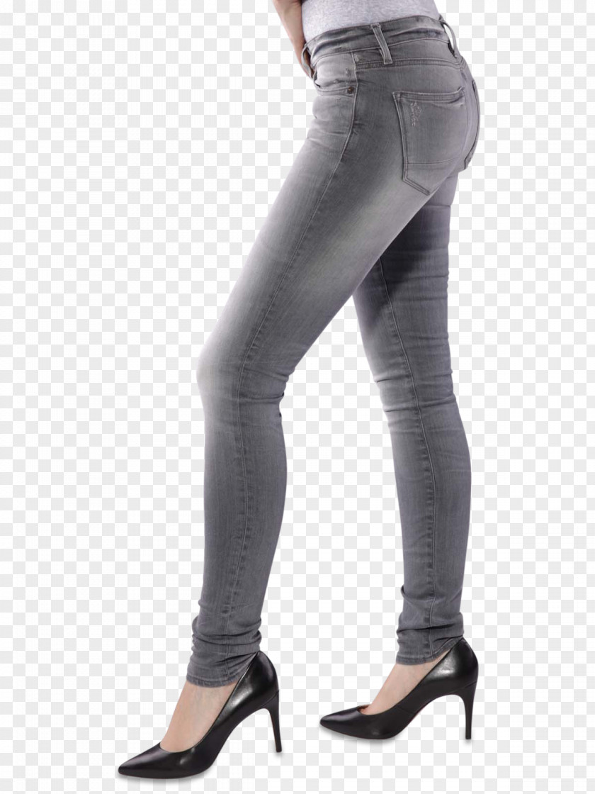 Jeans Waist Denim Leggings PNG