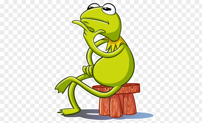 Kermit The Frog Sticker Decal Telegram Pepe PNG