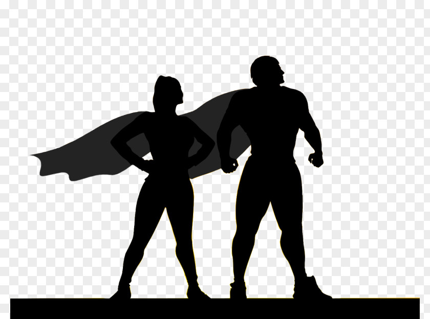 Hero Superhero Silhouette PNG