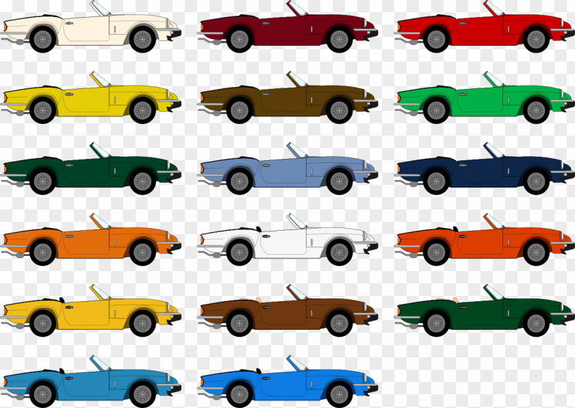 Pageant Clipart Triumph Spitfire TR6 Car GT6 PNG