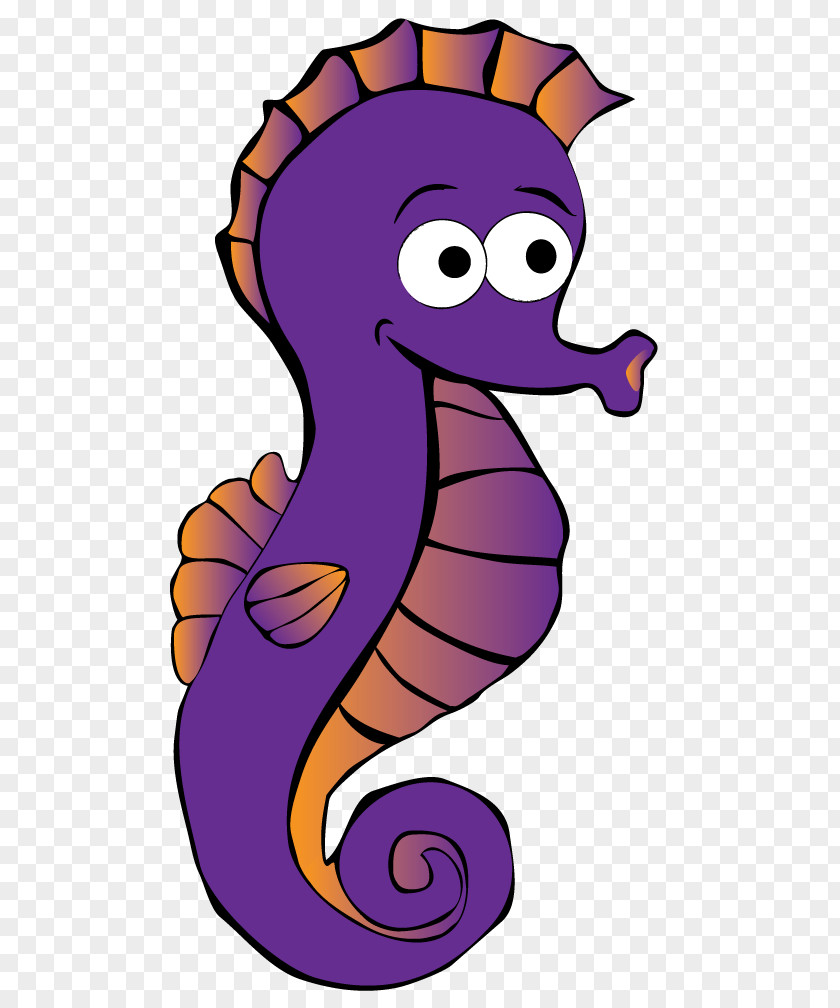 Seahorse Purple Cartoon Royalty-free Clip Art PNG