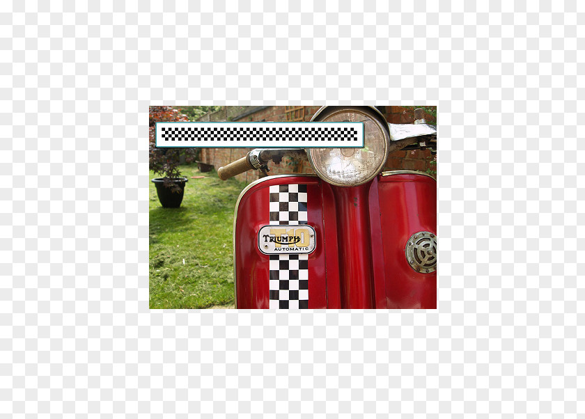 Vintage Scooter Decal Sticker Lambretta Check PNG