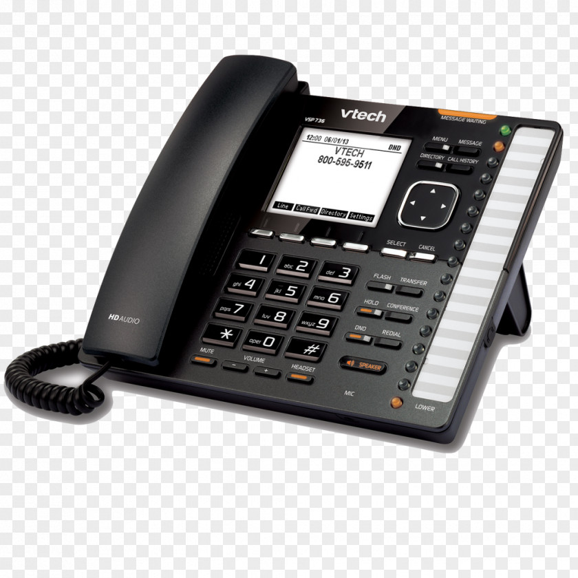 VTech Wireless Headset VoIP Phone Business Telephone System Deskset For ErisTerminal Digital Enhanced Cordless Telecommunications PNG