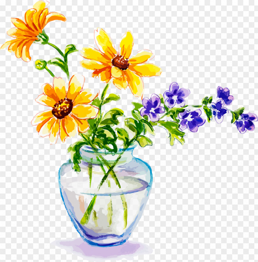 Floral Arrangement Flower Watercolor Painting Photography Image Clip Art PNG