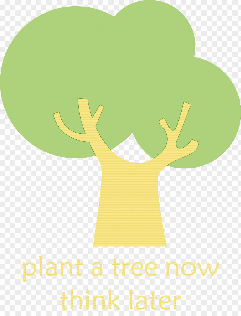 Logo Cartoon Green Tree Antler PNG
