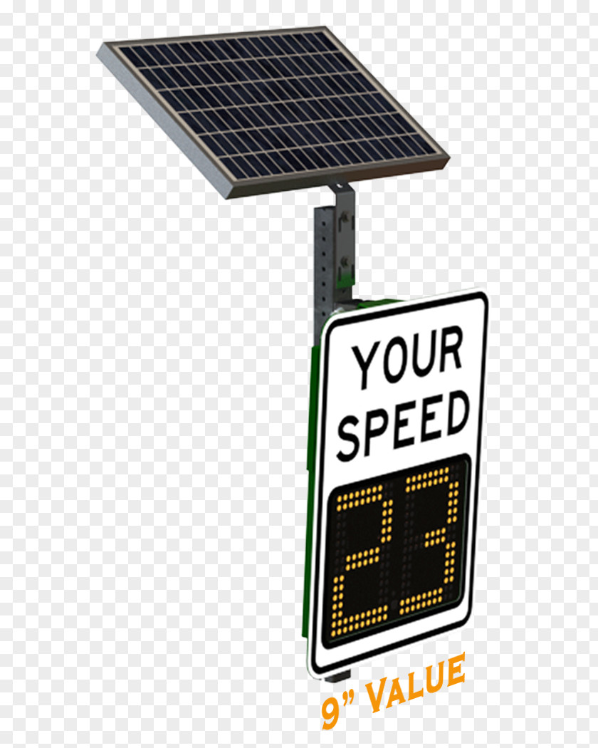 Radar Speed Sign Bump Limit PNG