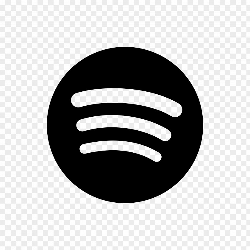 Spotify Music Playlist Streaming Media PNG media, black and white, logo clipart PNG