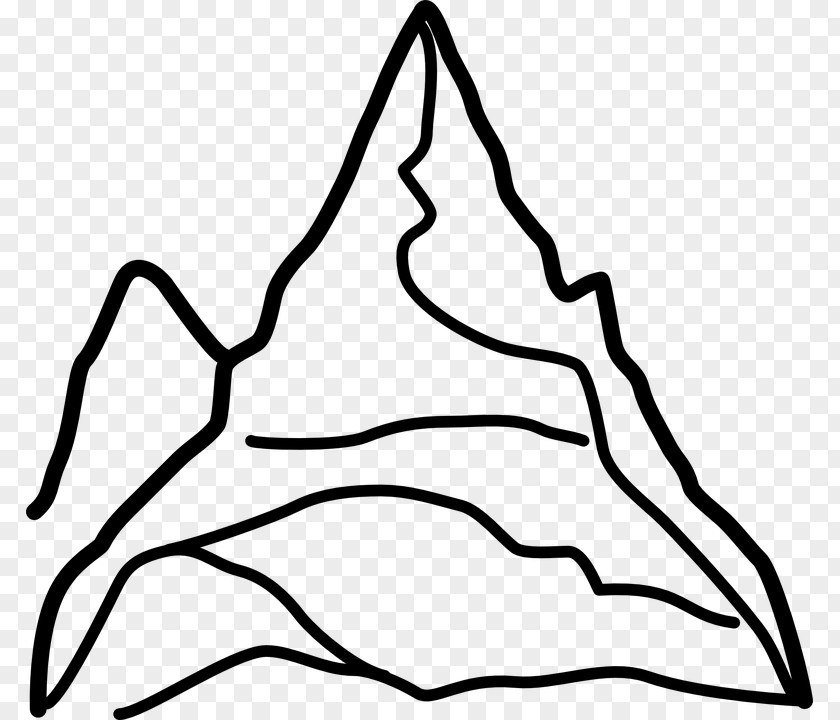 Black Mountain Download And White Clip Art PNG