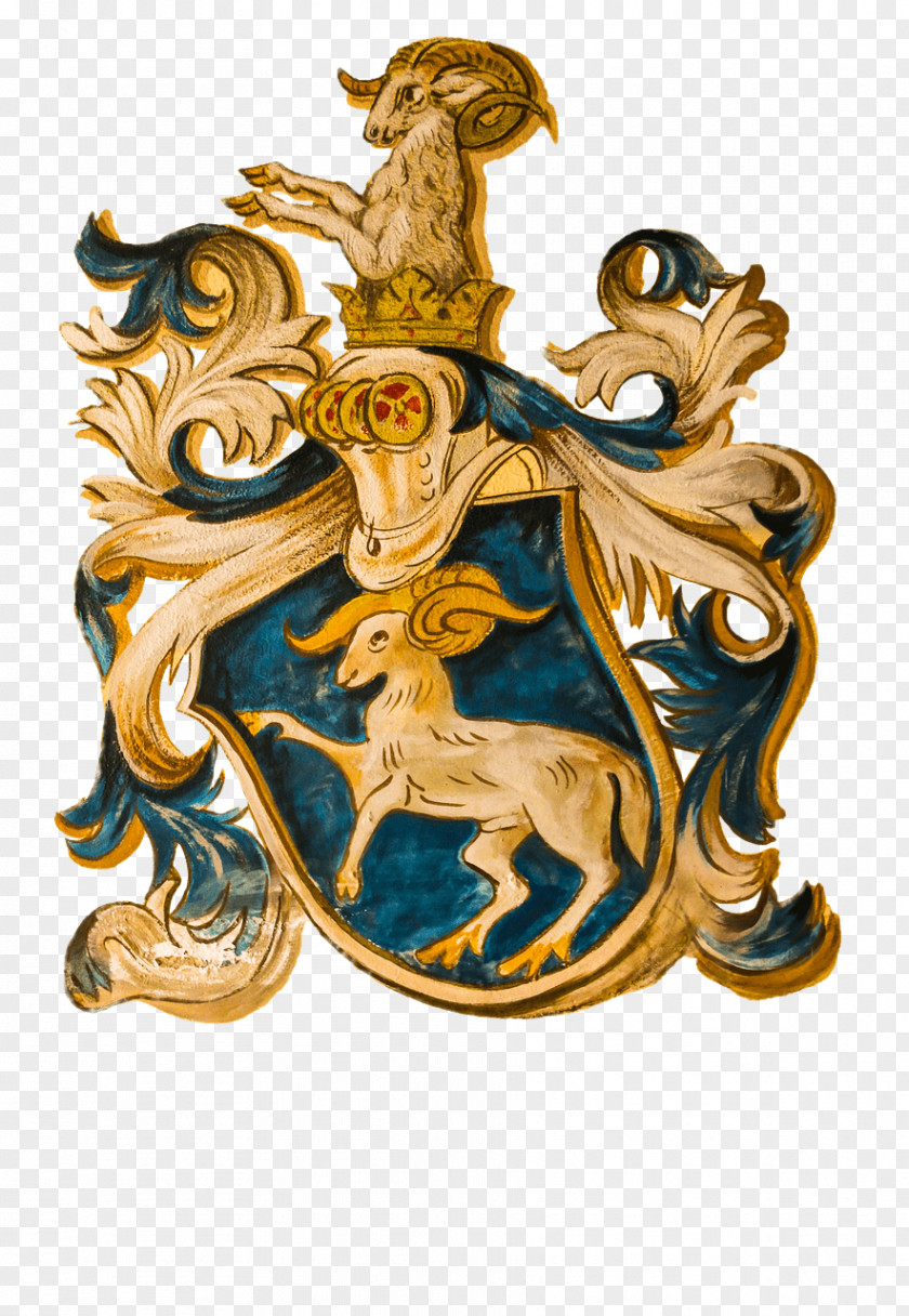 Coat Of Arms Zodiac Sign Aries PNG Aries, brown goat painting clipart PNG