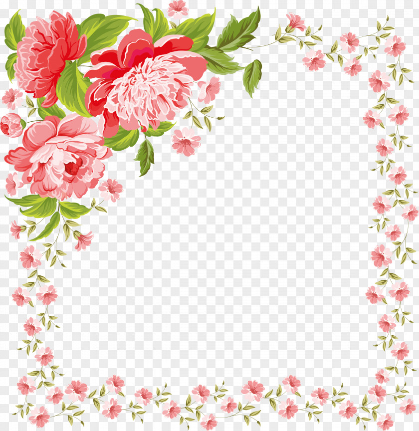 Flower Wedding Invitation Drawing PNG