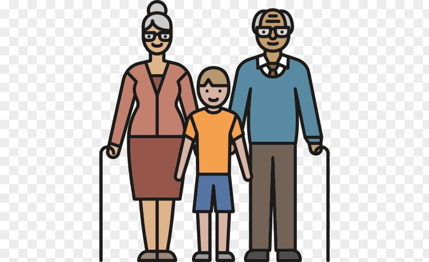 Grandparents Vector Family Grandparent Old Age PNG