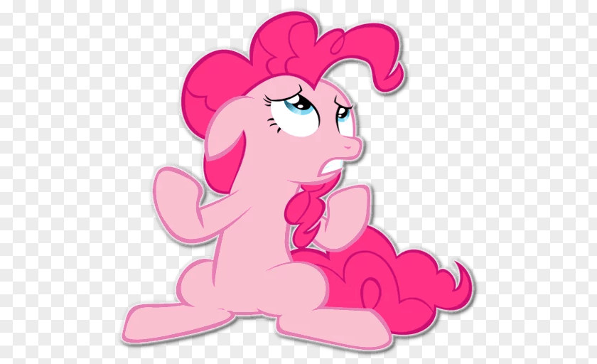 Horse Pony Pinkie Pie Telegram Sticker PNG