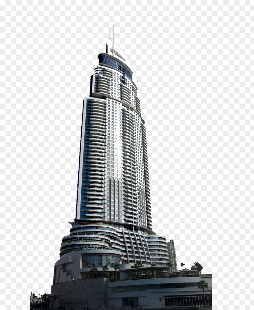 Landmarks Burj Khalifa Address Downtown Skyscraper Business Bay Torre De Cristal PNG