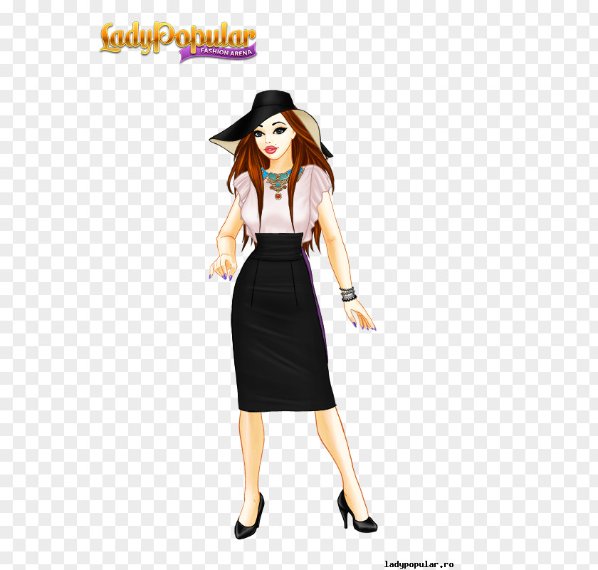 Stefania Lady Popular Fashion Costume Game Dress-up PNG