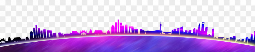 Colorful City Purple Wallpaper PNG