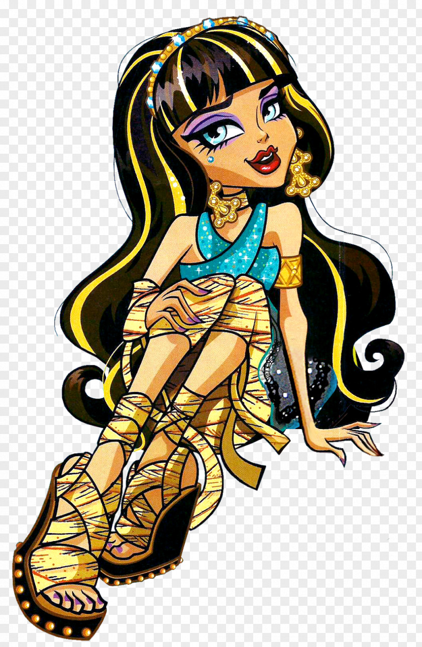 Doll Cleo DeNile Monster High Toy PNG