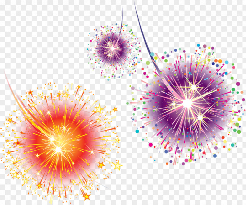 Hand Colored Fireworks Light Effect Adobe Graphic Design PNG