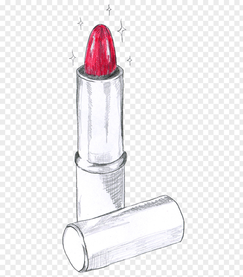Lipstick Watercolor Painting Cosmetics PNG