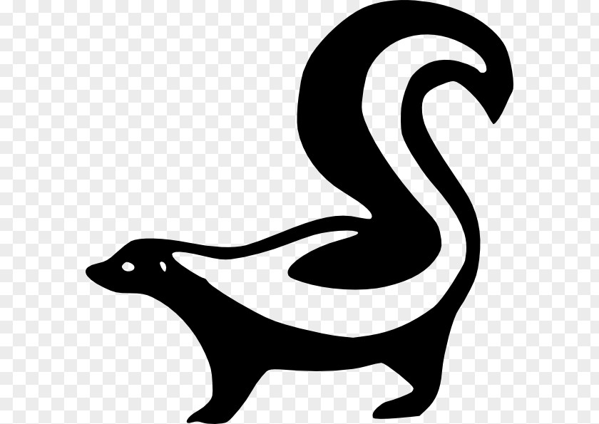 Skunk Silhouette Drawing Clip Art PNG