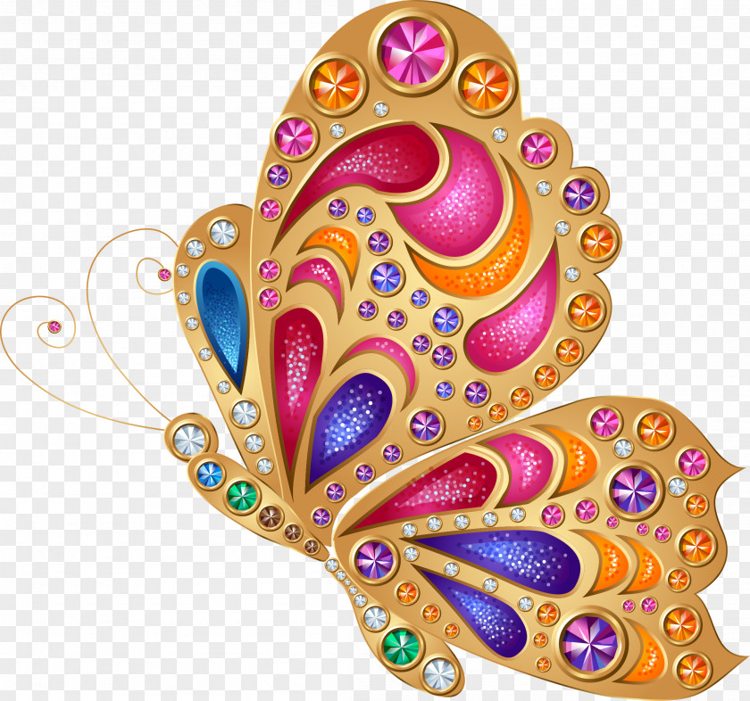 Vector Butterfly Jewelry Visual Arts PNG
