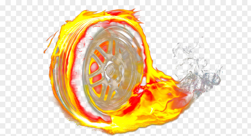 Cartoon Hand Painted Flame Tsp Tire Drawing PNG