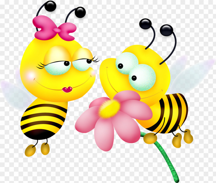 Frangipani Bumblebee Cartoon Clip Art PNG