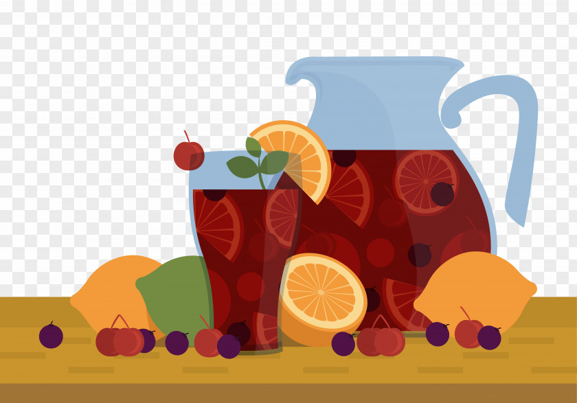 Fruit Tea Juice Sangria Punch Orange PNG