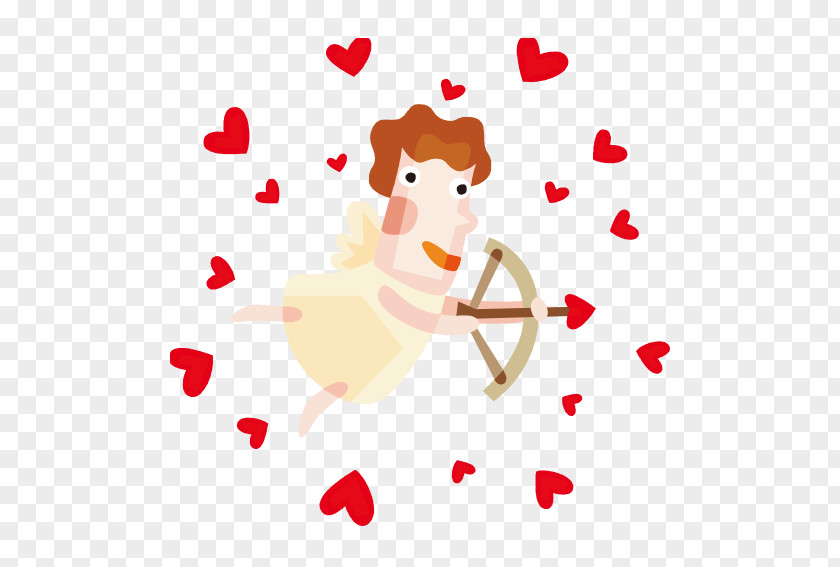 Vector Cartoon Villain Cupid PNG