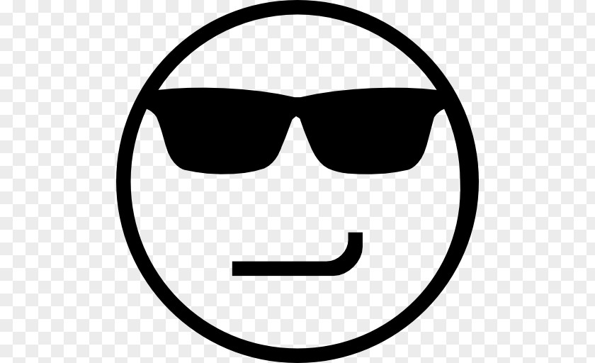 Facing Smiley Sunglasses Emoticon Emoji PNG