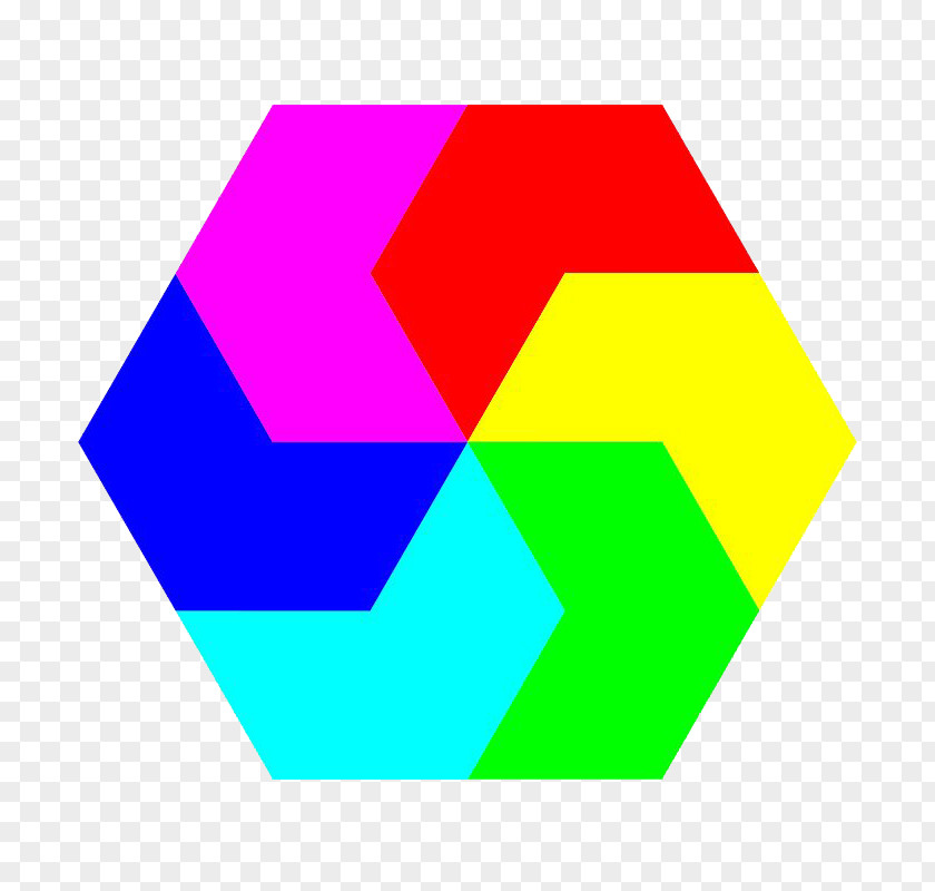 Colorful Hexagon Clip Art PNG