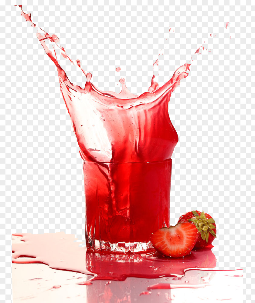 Colorful Juice Strawberry Soft Drink Purxe9e PNG