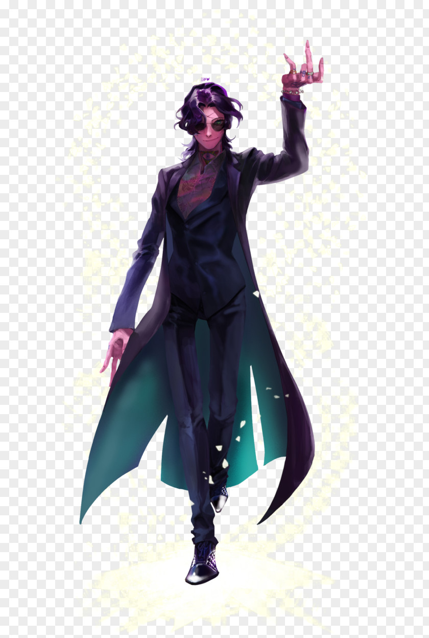 Astrid Streamer Costume Design Purple Supervillain PNG