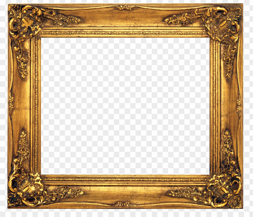 Gold Frames Old Fashioned Picture Stock Photography Clip Art PNG