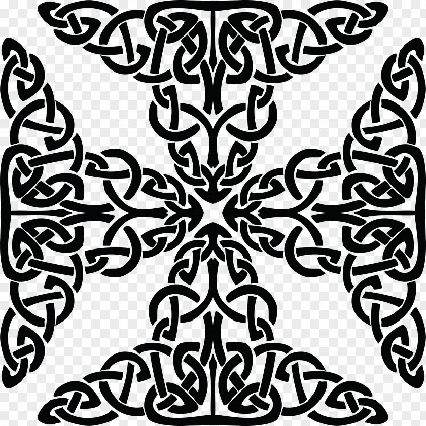 Knot Celtic Celts Black And White Clip Art PNG